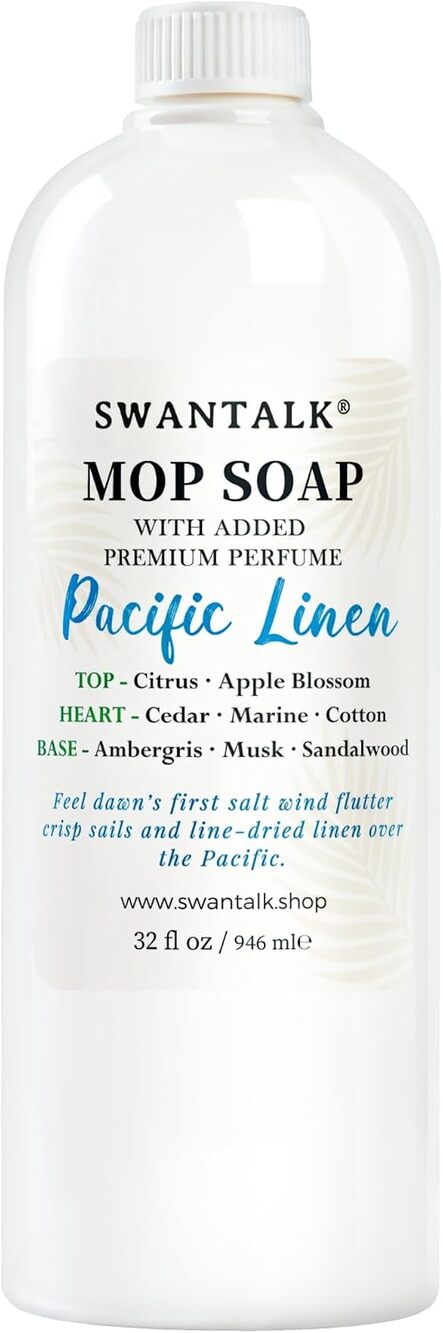 Premium Mop Soap, Odor-Eliminating, Tile, LVP, Laminate, 32oz (Pacific Linen)